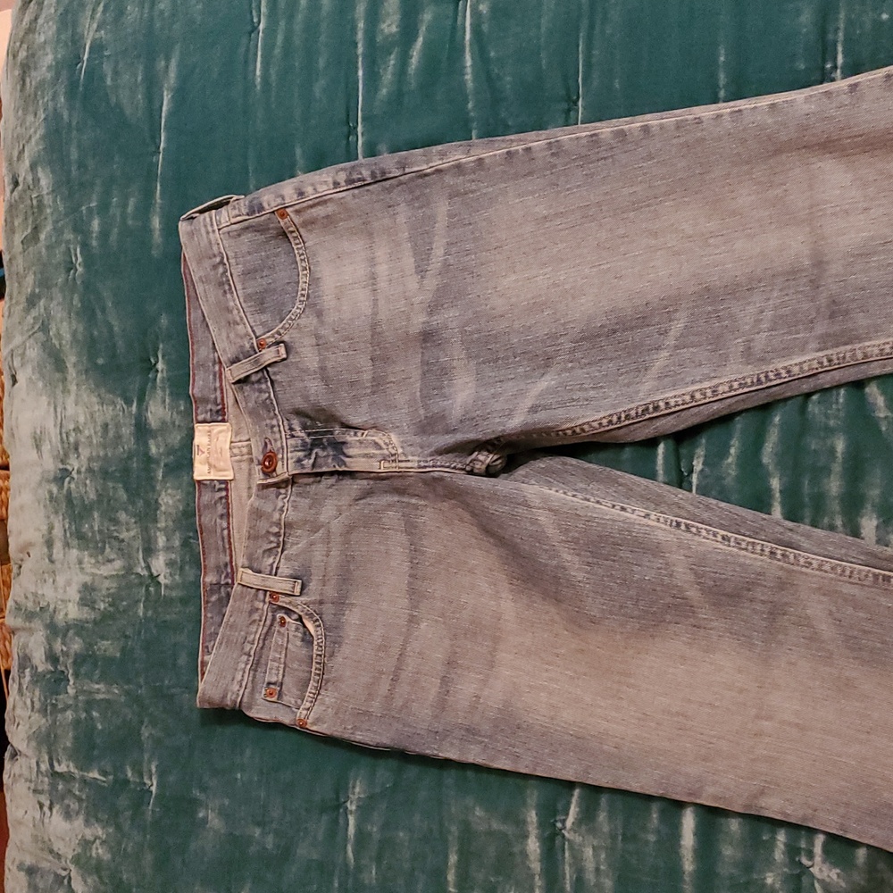 New Without Tags American Eagle Hipster Flares Blue Jeans
